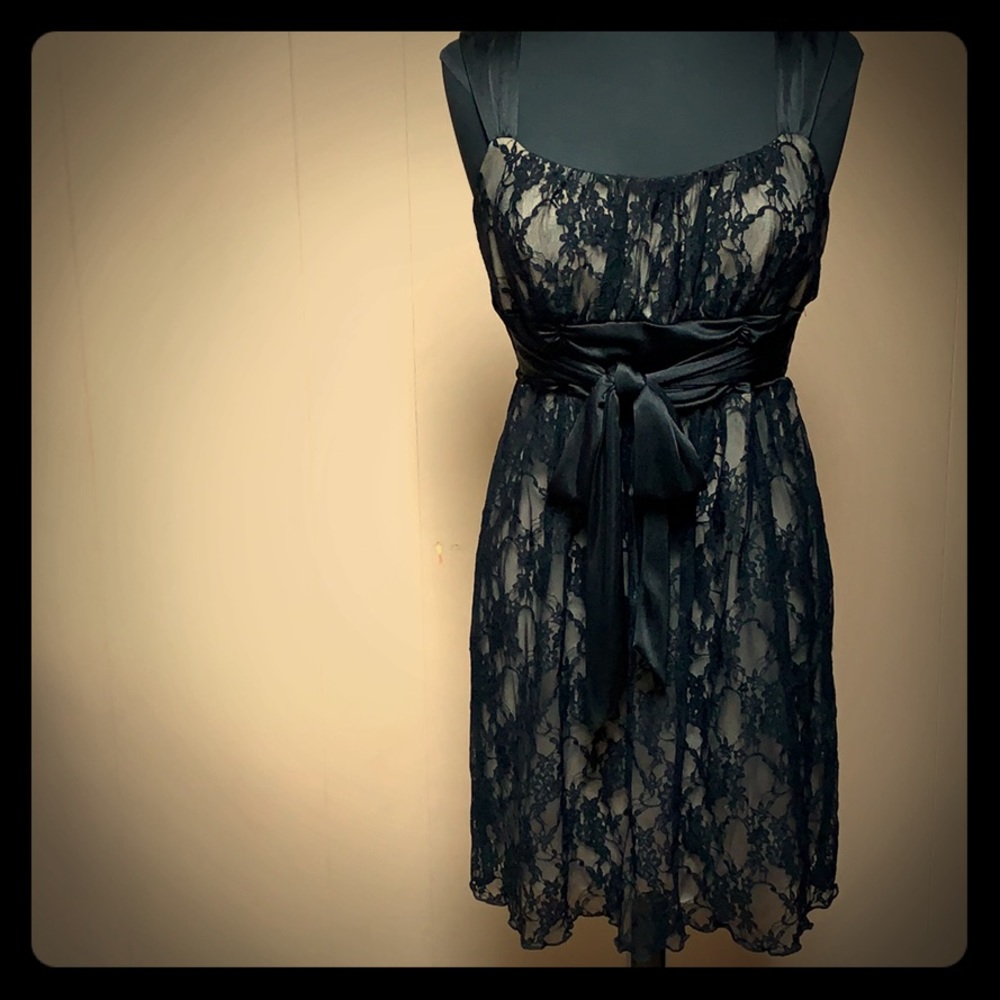 Beautiful Black Lace Over Dress